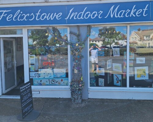 Artwork displayed as part of Felixstowe Indoor Market's Art Not On The Prom Trail 2026