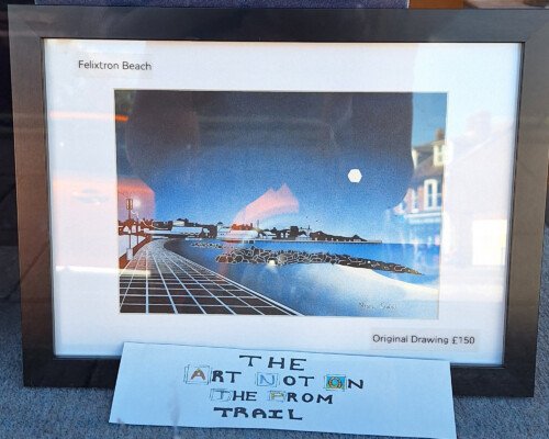 Artwork displayed as part of Felixstowe Indoor Market's Art Not On The Prom Trail 2026